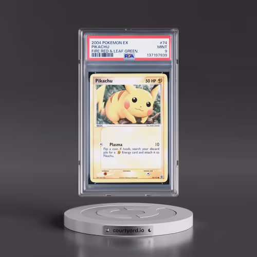 2004 Pokémon EX Fire Red & Leaf Green #74 Pikachu (PSA 9 MINT)