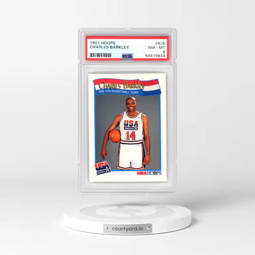 1991 Hoops #575 Charles Barkley (PSA 8 NM-MT)