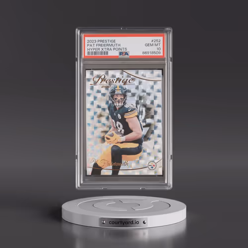 2023 Panini Prestige #252 Pat Freiermuth - Hyper Xtra Points (PSA 10 GEM MINT)
