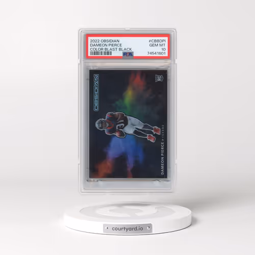2022 Panini Obsidian Color Blast Black #CBBDPI Dameon Pierce (PSA 10 GEM MINT)