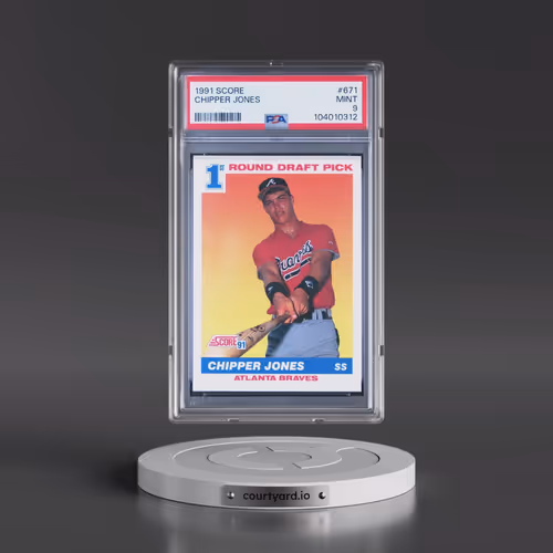 1991 Score #671 Chipper Jones (PSA 9 MINT)