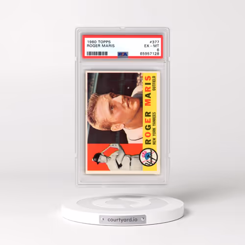 1960 Topps #377 Roger Maris (PSA 6 EX-MT)