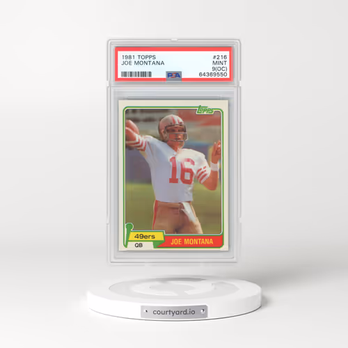 1981 Topps #216 Joe Montana (PSA 9 MINT)