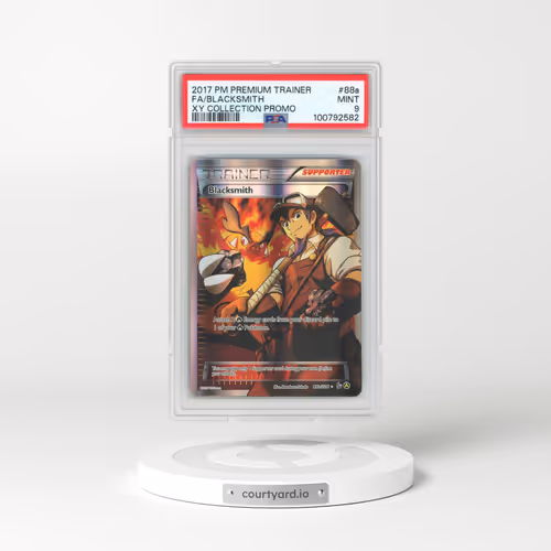 2017 Pokémon Premium Trainer XY Collection Promo #88a Blacksmith - Full Art (PSA 9 MINT)