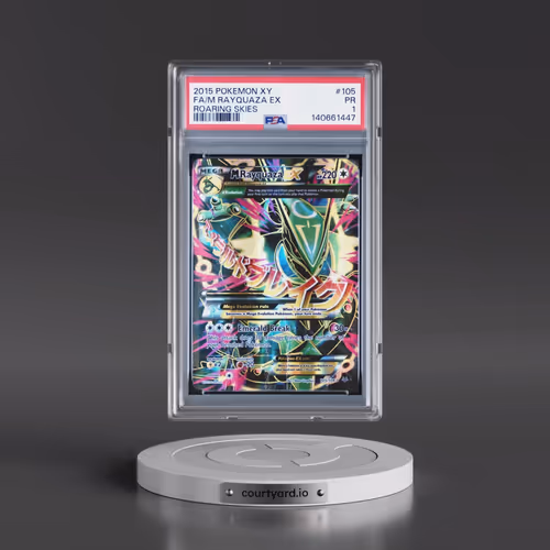 2015 Pokémon XY Roaring Skies #105 M Rayquaza EX - Holo Full Art (PSA 1 PR)