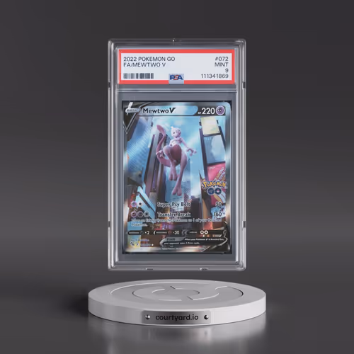 2022 Pokémon Go #072 Mewtwo V - Holo Full Art (PSA 9 MINT)