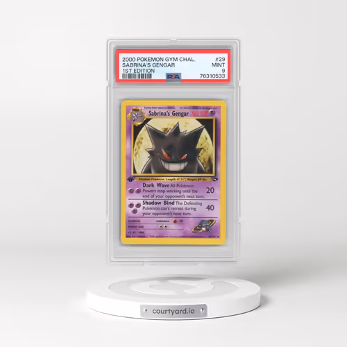 2000 Pokémon Gym Challenge #29 Sabrina's Gengar - 1st Edition (PSA 9 MINT)
