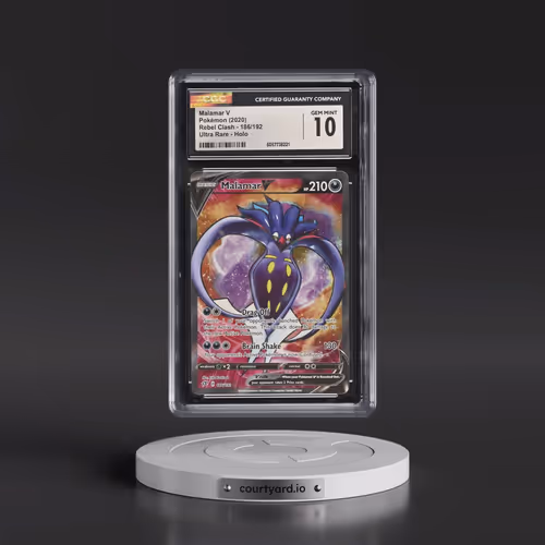 2020 Rebel Clash #186/192 Malamar V - Ultra Rare Holo (CGC 10 GEM MINT)
