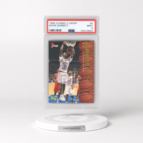 1995 Classic 5 Sport #5 Kevin Garnett (PSA 9 MINT)