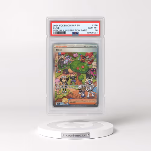 2024 Pokémon Paf EN-Paldean Fates #236 Clive - Special Illustration Rare (PSA 10 GEM MINT)