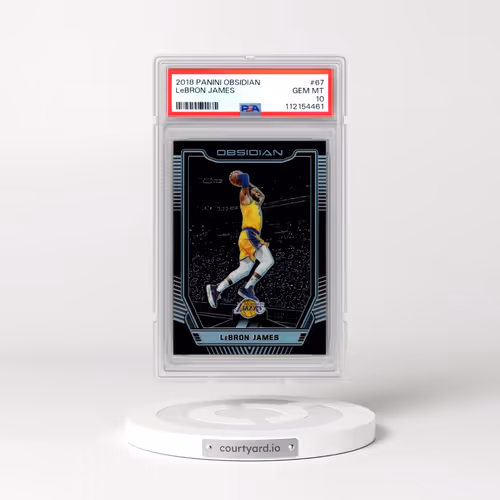 2018 Panini Obsidian #67 LeBron James (PSA 10 GEM MINT)