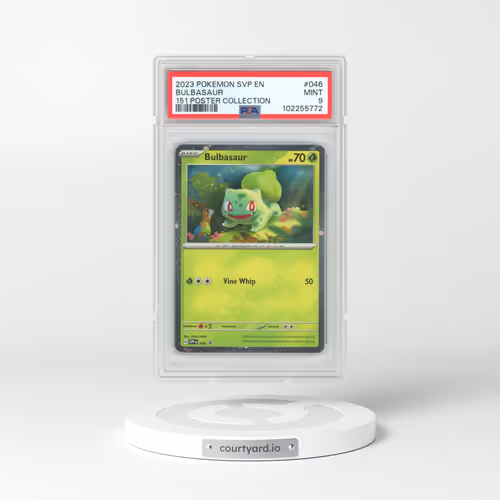 2023 Pokémon Svp EN-SV Black Star Promo #046 Bulbasaur - 151 Poster Collection (PSA 9 MINT)