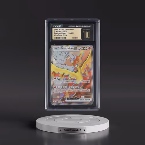 2025 Destined Rivals - DRI EN #208/182 Team Rocket's Moltres ex - Ultra Rare Holo (CGC 10 PRISTINE)