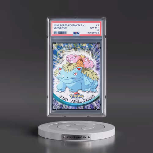 1999 Topps Pokémon TV #3 Venusaur (PSA 8 NM-MT)
