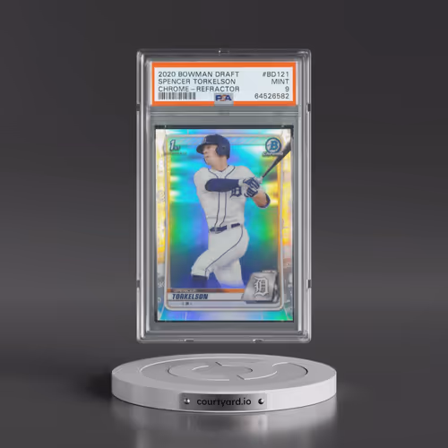 2020 Bowman Draft #BD121 Spencer Torkelson - Chrome-Refractor (PSA 9 MINT)