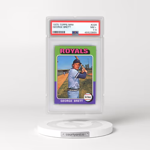 1975 Topps Mini #228 George Brett (PSA 7.5 NM+)