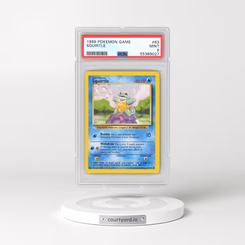 1999 Pokémon Game #63 Squirtle (PSA 9 MINT)