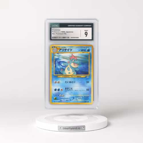 1999 Neo Premium File #159 Croconaw - No Rarity (CGC 9 MINT)