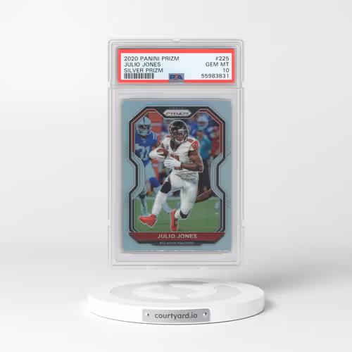 2020 Panini Prizm #225 Julio Jones - Silver Prizm (PSA 10 GEM MINT)