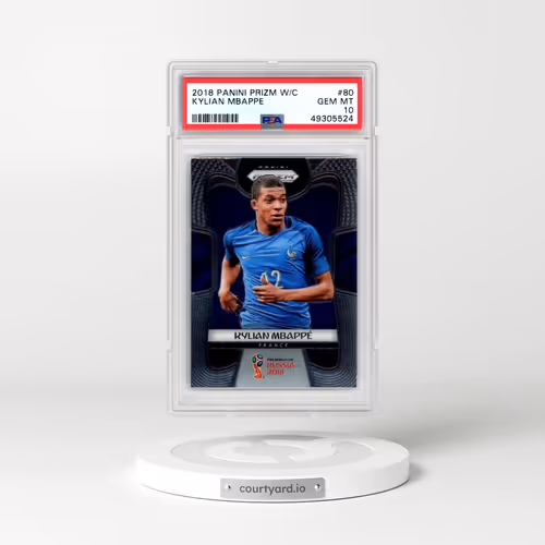 2018 Panini Prizm World Cup #80 Kylian Mbappe (PSA 10 GEM MINT)