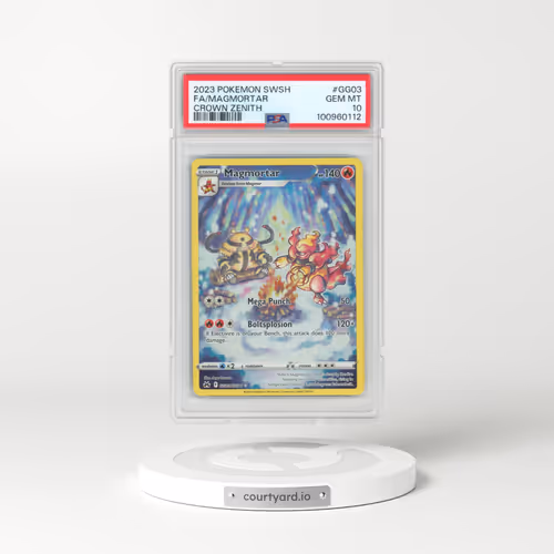 2023 Pokémon Sword and Shield Crown Zenith #GG03 Magmortar - Full Art (PSA 10 GEM MINT)