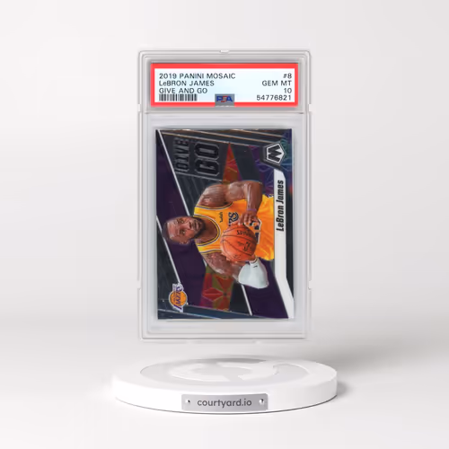 2019 Panini Mosaic Give and Go #8 LeBron James (PSA 10 GEM MINT)