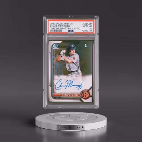 2022 Bowman Draft Chrome Draft Pick Autographs #CDACM Chase Meidroth (PSA 10 GEM MINT)