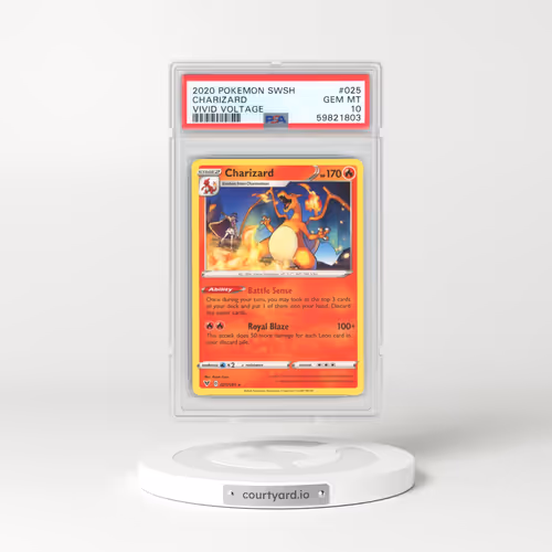 2020 Pokémon Sword & Shield Vivid Voltage #025 Charizard (PSA 10 GEM MINT)