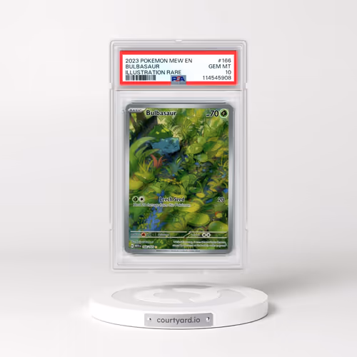 2023 Pokémon Mew EN-151 #166 Bulbasaur - Illustration Rare (PSA 10 GEM MINT)