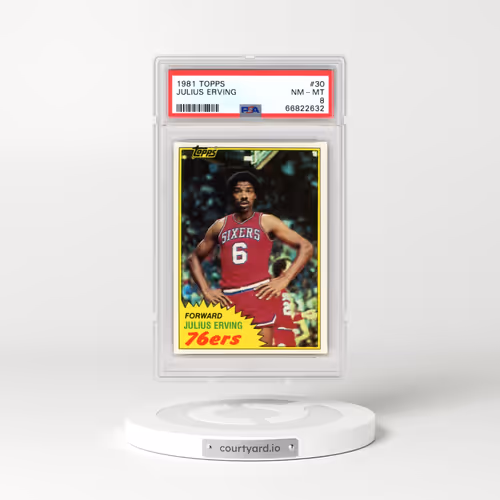 1981 Topps #30 Julius Erving (PSA 8 NM-MT)