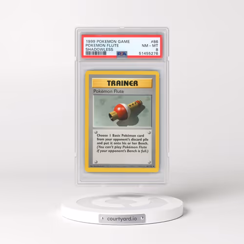 1999 Pokémon Game #86 Pokemon Flute - Shadowless (PSA 8 NM-MT)