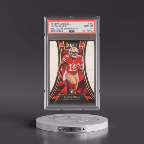 2018 Panini Select Xrc Prizm Redemption #313 Deebo Samuel (PSA 10 GEM MINT)