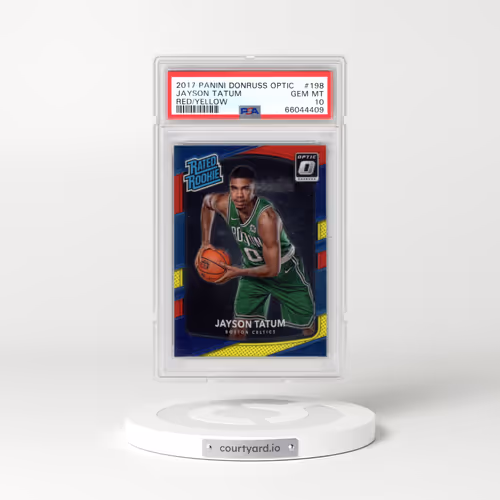 2017 Panini Donruss Optic #198 Jayson Tatum - Red/Yellow (PSA 10 GEM MINT)