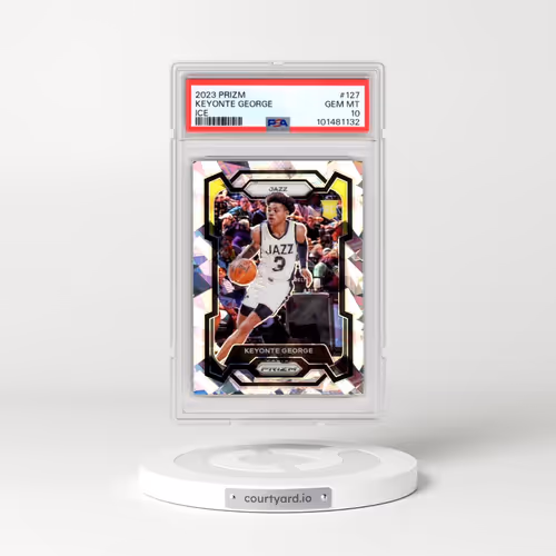 2023 Panini Prizm #127 Keyonte George - Ice (PSA 10 GEM MINT)
