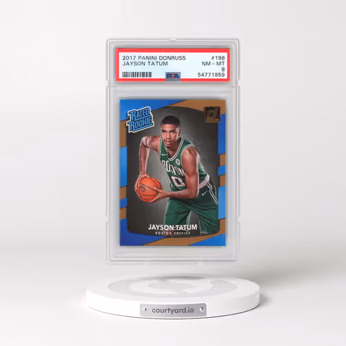2017 Panini Donruss #198 Jayson Tatum (PSA 8 NM-MT)