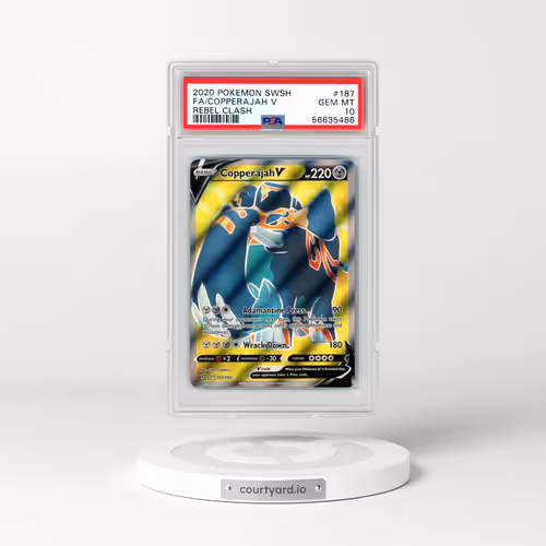 2020 Pokémon Sword & Shield Rebel Clash #187 Copperajah V - Holo Full Art (PSA 10 GEM MINT)