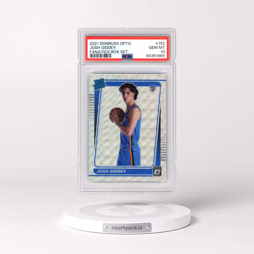 2021 Panini Donruss Optic #152 Josh Giddey - Fanatics Box Set (PSA 10 GEM MINT)