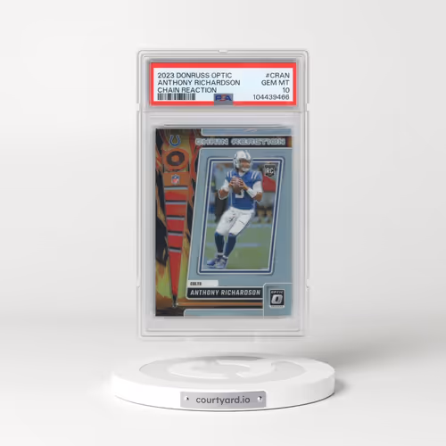 2023 Panini Donruss Optic Chain Reaction #CRAN Anthony Richardson (PSA 10 GEM MINT)