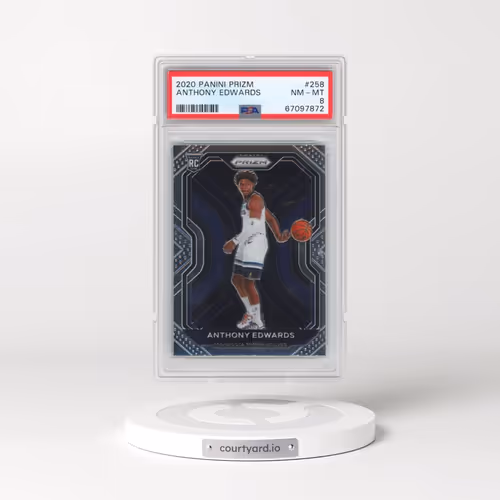 2020 Panini Prizm #258 Anthony Edwards (PSA 8 NM-MT)