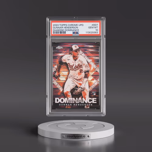 2023 Topps Chrome Update Diamond Dominance #DD7 Gunnar Henderson (PSA 10 GEM MINT)