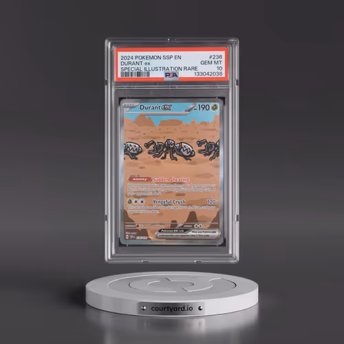 2024 Pokémon Ssp EN-Surging Sparks #236 Durant EX - Holo Special Illustration Rare (PSA 10 GEM MINT)
