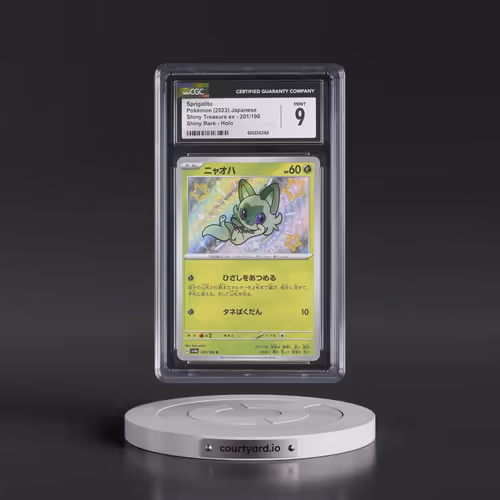 2023 Shiny Treasure ex #201/190 Sprigatito - Shiny Rare Holo (CGC 9 MINT)