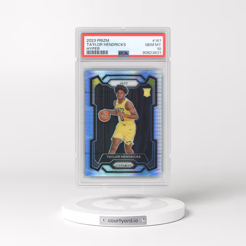 2023 Panini Prizm #161 Taylor Hendricks - Hyper Prizm (PSA 10 GEM MINT)