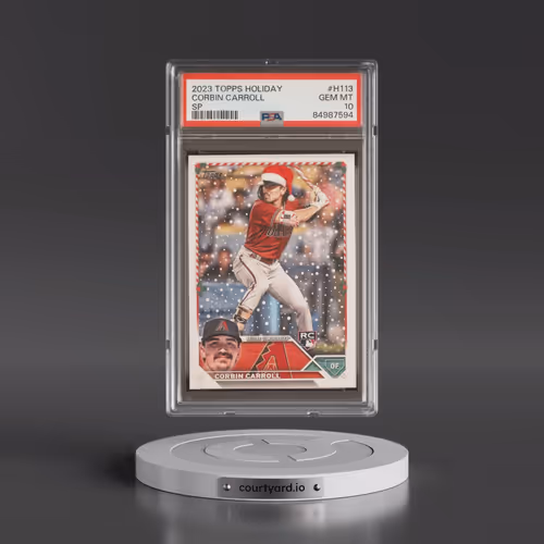 2023 Topps Holiday #H113 Corbin Carroll - SP (PSA 10 GEM MINT)