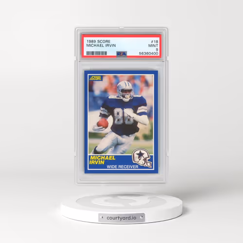 1989 Score #18 Michael Irvin (PSA 9 MINT)