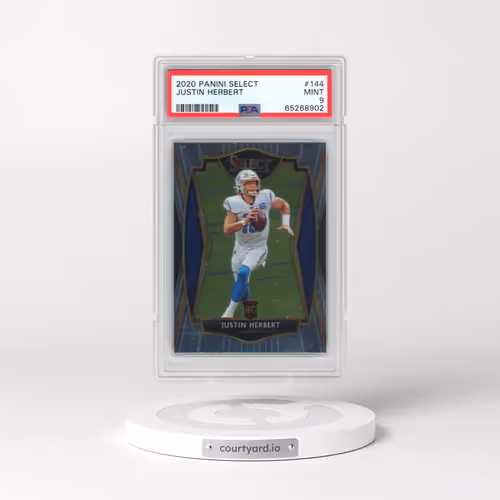 2020 Panini Select #144 Justin Herbert (PSA 9 MINT)
