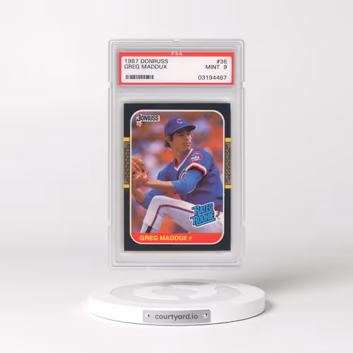 1987 Donruss #36 Greg Maddux (PSA 9 MINT)