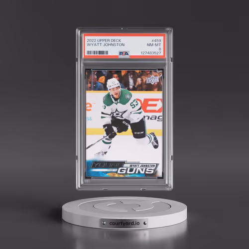 2022 Upper Deck #459 Wyatt Johnston (PSA 8 NM-MT)