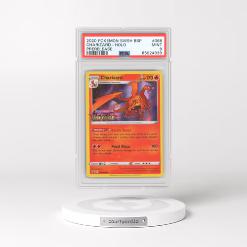 2020 Pokémon Swsh Black Star Promo #066 Charizard - Holo Prerelease (PSA 9 MINT)