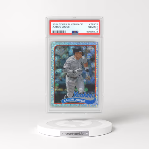 2024 Topps Silver Pack 1989 Chrome Promo #T89C2 Aaron Judge (PSA 10 GEM MINT)